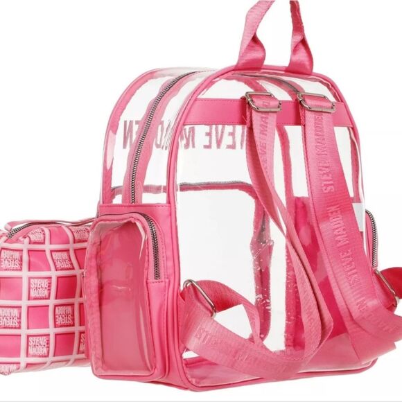 Steve‎ Madden BIrma Transparent Backpack w/Logo Bag main image 6